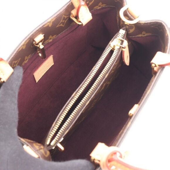 Louis Vuitton Handbag Montaigne BB M41055 PVC Coated Canvas Leather Montaigne - Picture 3 of 10